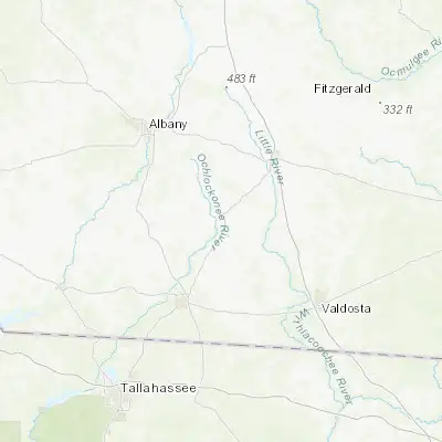Map showing location of Moultrie (31.179910, -83.789060)