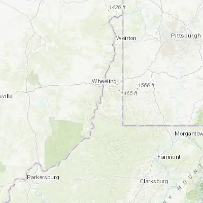 Map showing location of Moundsville (39.920350, -80.743140)