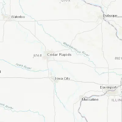Map showing location of Mount Vernon (41.921950, -91.416840)