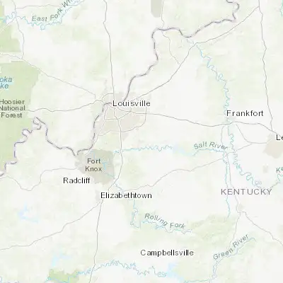 Map showing location of Mount Washington (38.050060, -85.545790)