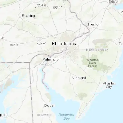 Map showing location of Mullica Hill (39.739280, -75.224070)