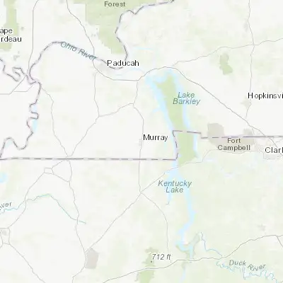 Map showing location of Murray (36.610330, -88.314760)