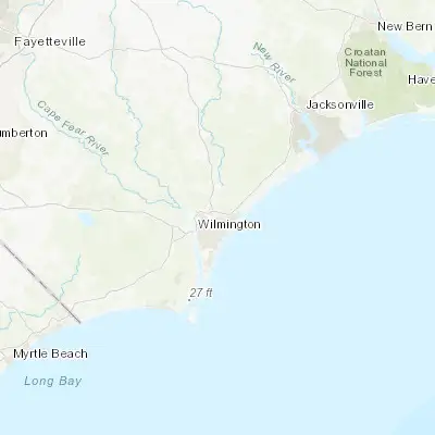 Map showing location of Murraysville (34.295720, -77.847480)