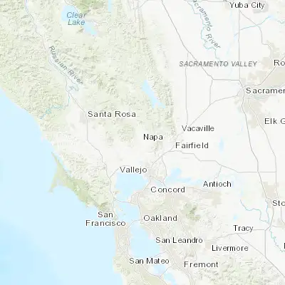Map showing location of Napa (38.297140, -122.285530)