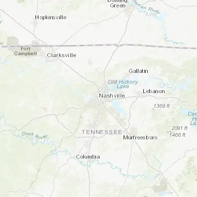 Map showing location of Nashville (36.165890, -86.784440)