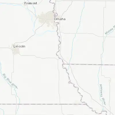 Map showing location of Nebraska City (40.676670, -95.859170)
