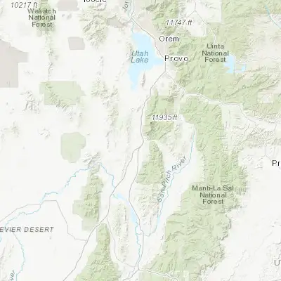 Map showing location of Nephi (39.710230, -111.836320)