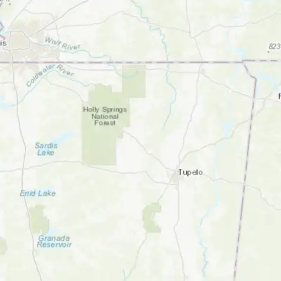 Map showing location of New Albany (34.494270, -89.007840)
