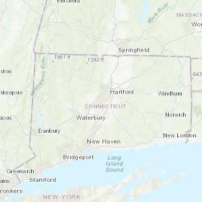 Map showing location of New Britain (41.661210, -72.779540)