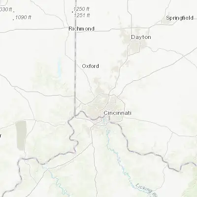 Map showing location of New Burlington (39.259500, -84.557170)