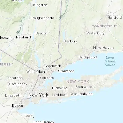 Map showing location of New Canaan (41.146760, -73.494840)