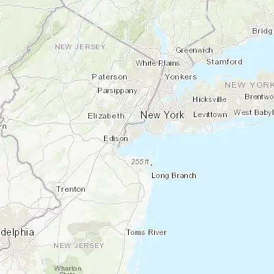 Map showing location of New Dorp Beach (40.565380, -74.102920)