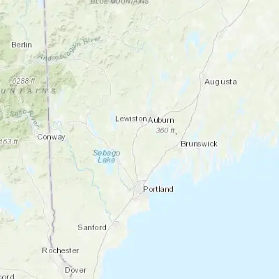 Map showing location of New Gloucester (43.962850, -70.282550)