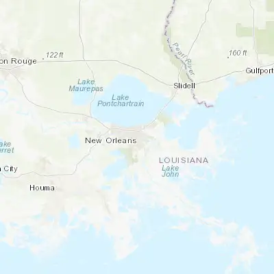 Map showing location of New Orleans (29.954650, -90.075070)