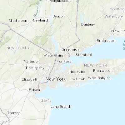 Map showing location of New Rochelle (40.911490, -73.782350)