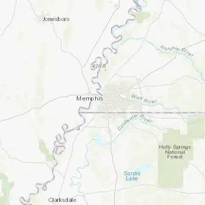 Map showing location of New South Memphis (35.086760, -90.056760)