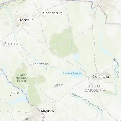 Map showing location of Newberry (34.274580, -81.618720)