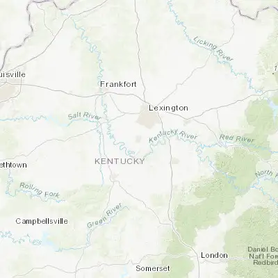 Map showing location of Nicholasville (37.880630, -84.573000)