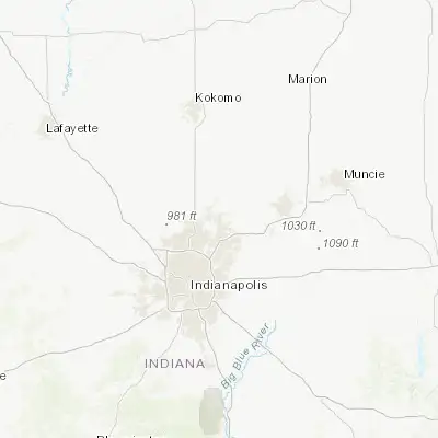 Map showing location of Noblesville (40.045590, -86.008600)