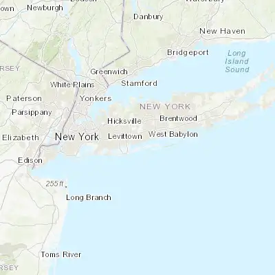 Map showing location of North Amityville (40.697600, -73.425120)