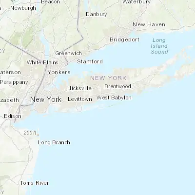 Map showing location of North Babylon (40.716490, -73.321790)