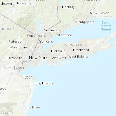 Map showing location of North Bellmore (40.691490, -73.533460)