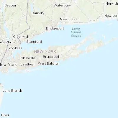 Map showing location of North Bellport (40.774270, -72.942880)