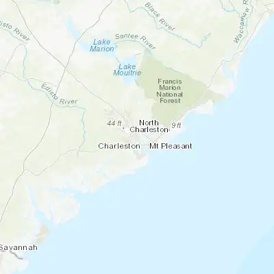 Map showing location of North Charleston (32.854620, -79.974810)