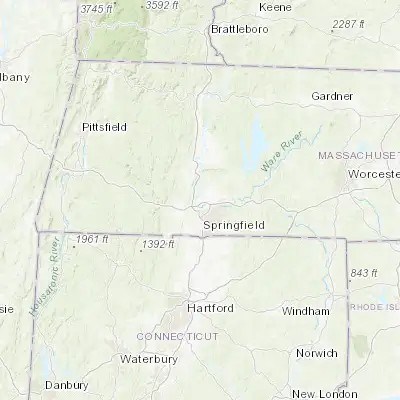 Map showing location of North Chicopee (42.183430, -72.599530)
