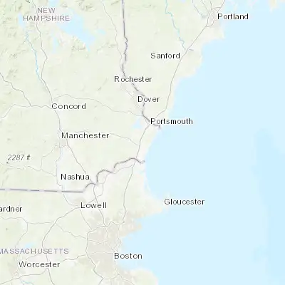 Map showing location of North Hampton (42.972590, -70.829780)