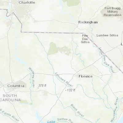 Map showing location of North Hartsville (34.393770, -80.069510)