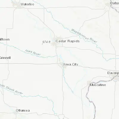 Map showing location of North Liberty (41.749180, -91.597950)