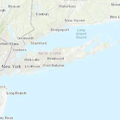 Map showing location of North Patchogue (40.787040, -73.009000)