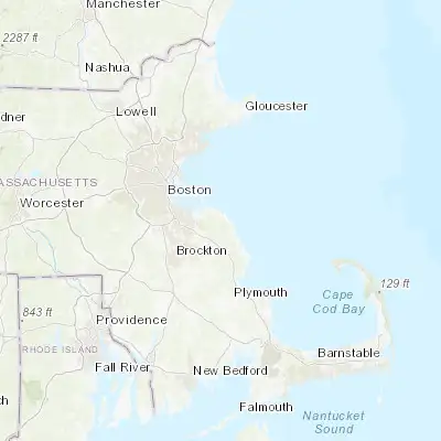 Map showing location of North Scituate (42.218990, -70.785600)
