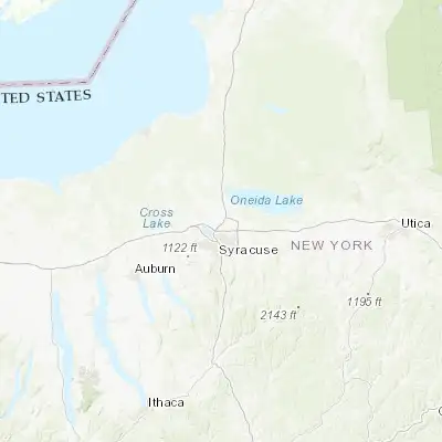 Map showing location of North Syracuse (43.134790, -76.129920)