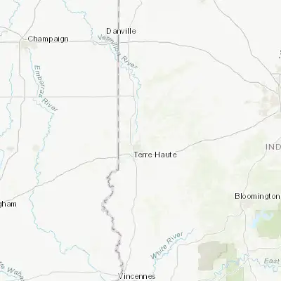 Map showing location of North Terre Haute (39.527810, -87.360300)