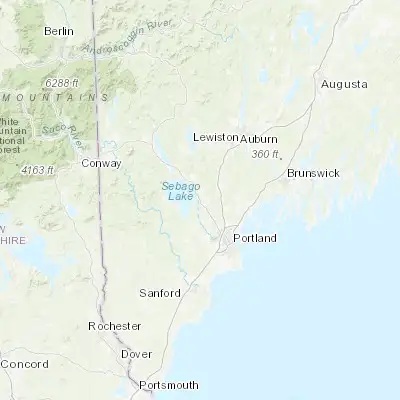 Map showing location of North Windham (43.834240, -70.438390)