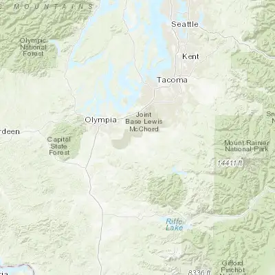 Map showing location of North Yelm (46.963150, -122.602900)
