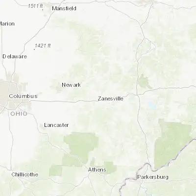 Map showing location of North Zanesville (39.978680, -82.003470)