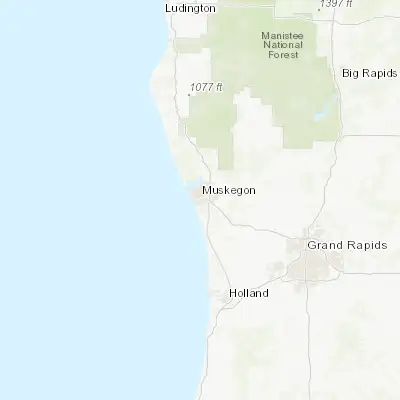 Map showing location of Norton Shores (43.168900, -86.263950)