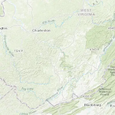 Map showing location of Oak Hill (37.972330, -81.148710)