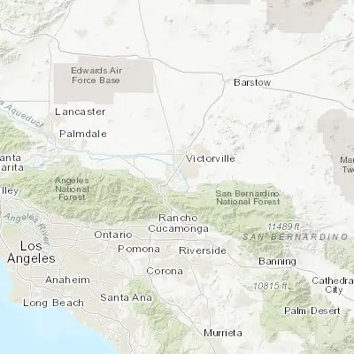 Map showing location of Oak Hills (34.383130, -117.381350)