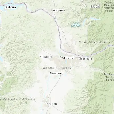 Map showing location of Oak Hills (45.541230, -122.841210)