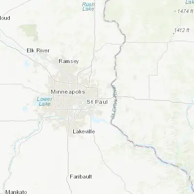 Map showing location of Oakdale (44.963020, -92.964940)