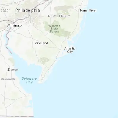 Map showing location of Ocean City (39.277620, -74.574600)