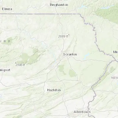Map showing location of Old Forge (41.371190, -75.734910)