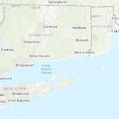 Map showing location of Old Saybrook (41.291770, -72.376200)