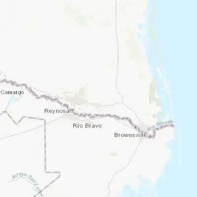 Map showing location of Olivarez (26.228410, -97.992230)