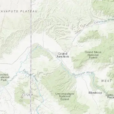 Map showing location of Orchard Mesa (39.043040, -108.552320)