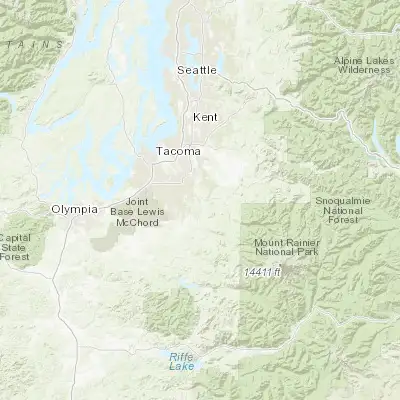 Map showing location of Orting (47.097880, -122.204280)